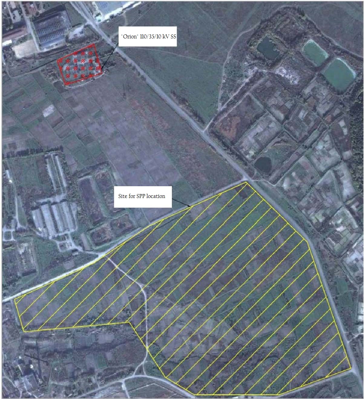 land plot in Cherkasy region for solar plant construction