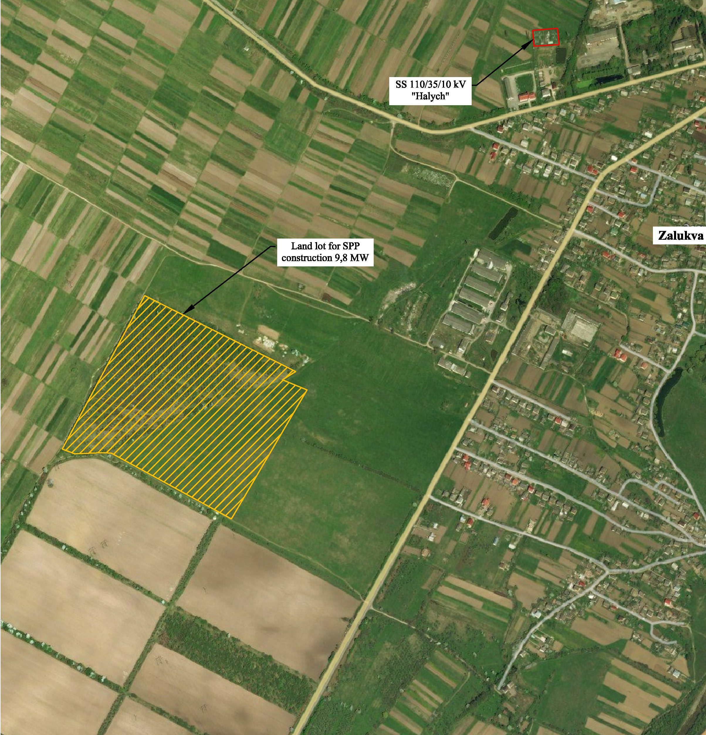 Land lot in Zalukva village