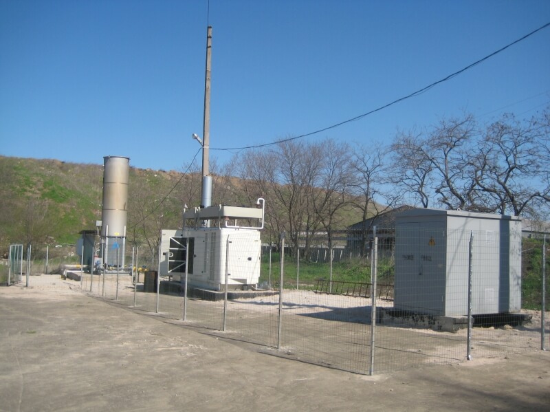 Комплексное инженерное сооружение с системой сбора биогаза полигона ТБО для производства электроэнергии (200 кВт)