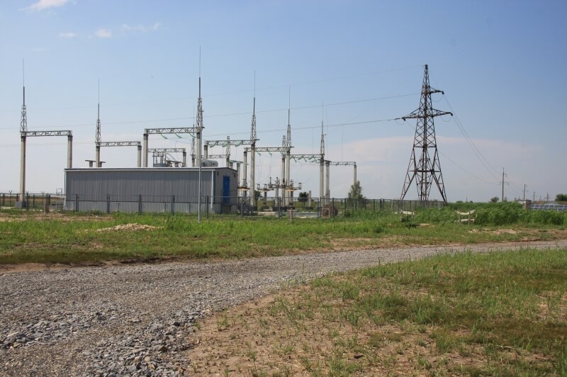Электрическая подстанция напряжением 35 кВ на территории размещения СЭС