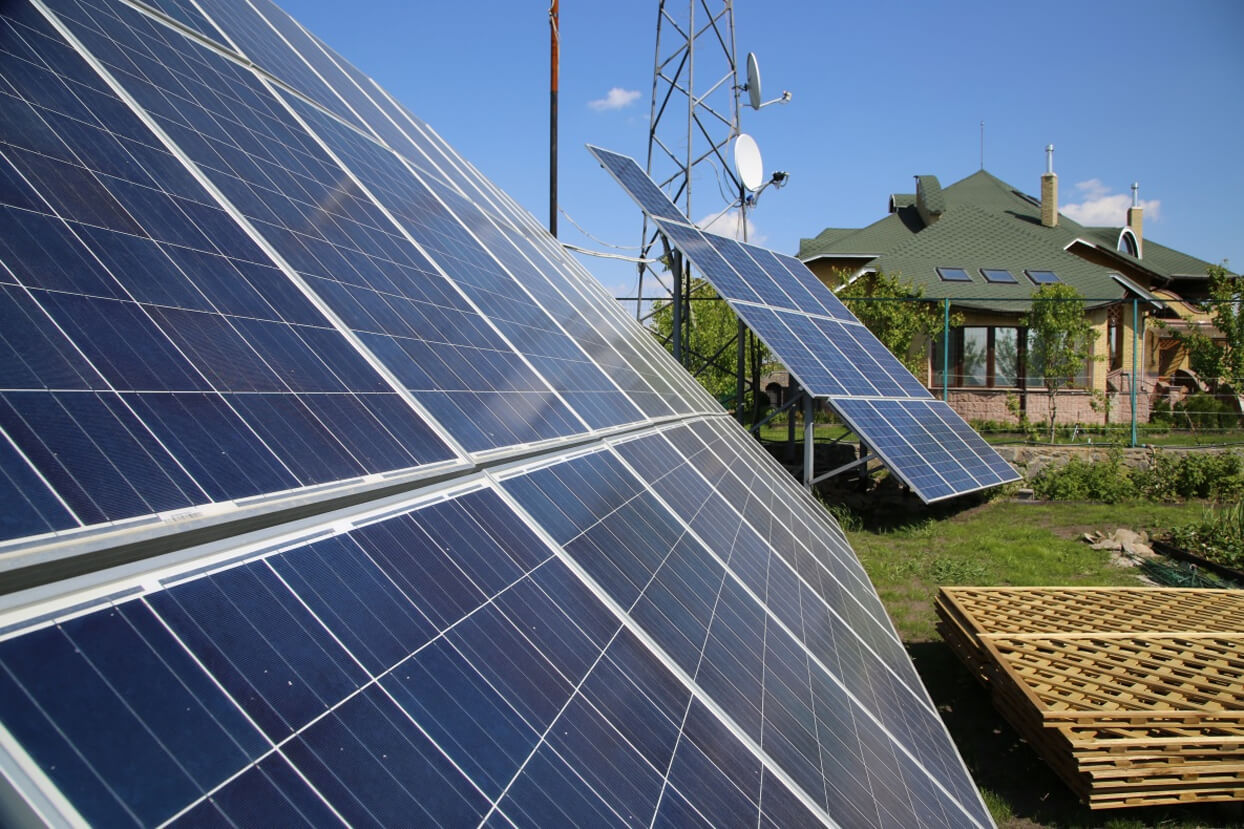 Privat Solar Power Plant (SPP) with capacity of 9,8 kW (Boryspilsky District, Kyiv Region)